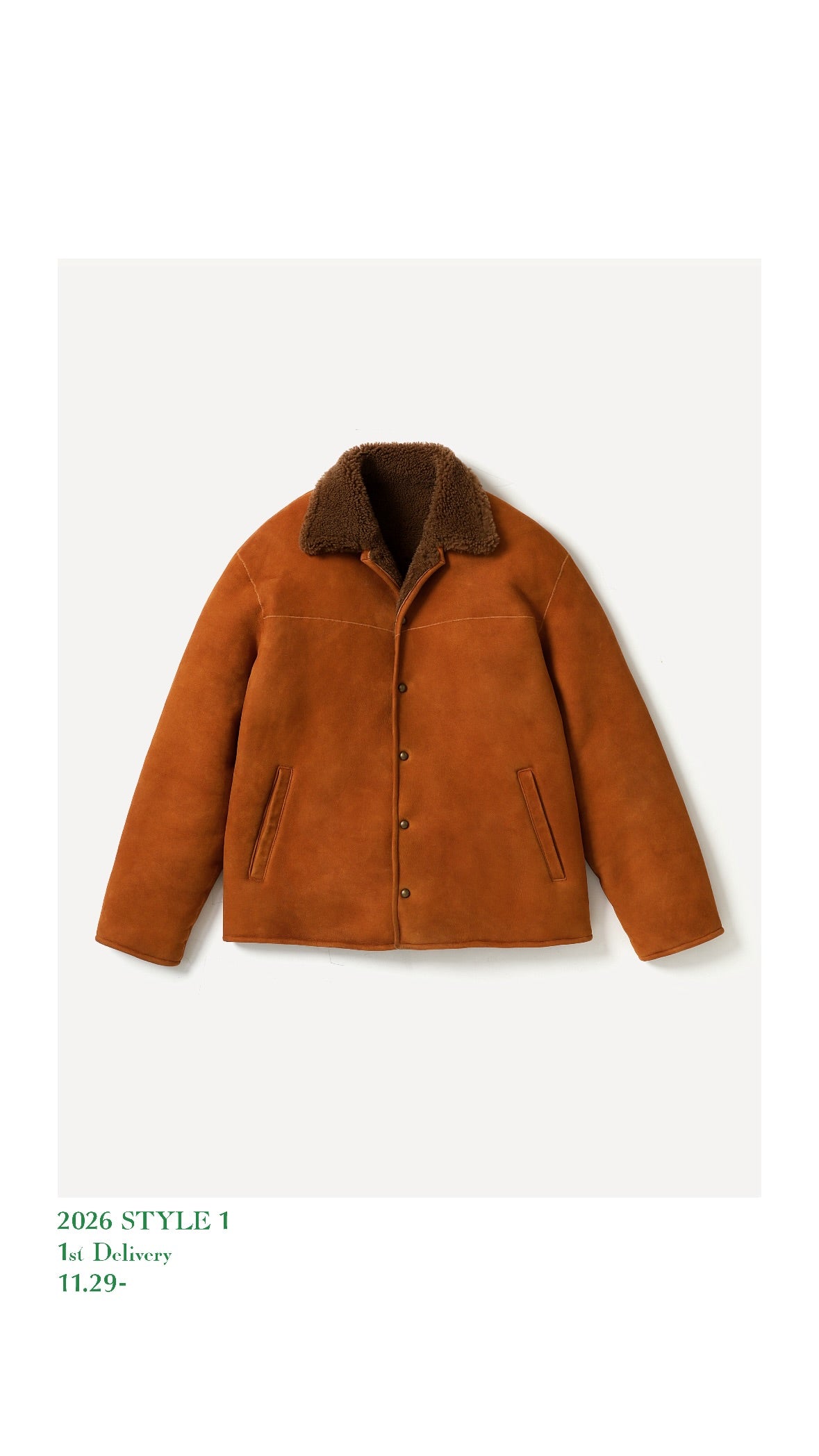 A.PRESSE 26SS Vintage Mouton Jacket